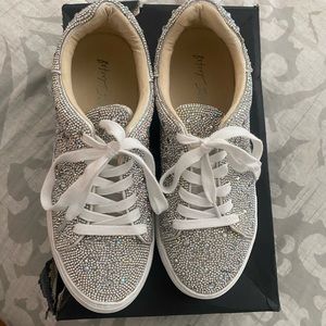Betsy Johnson Sutton Highwall Rhinestone Sneaker